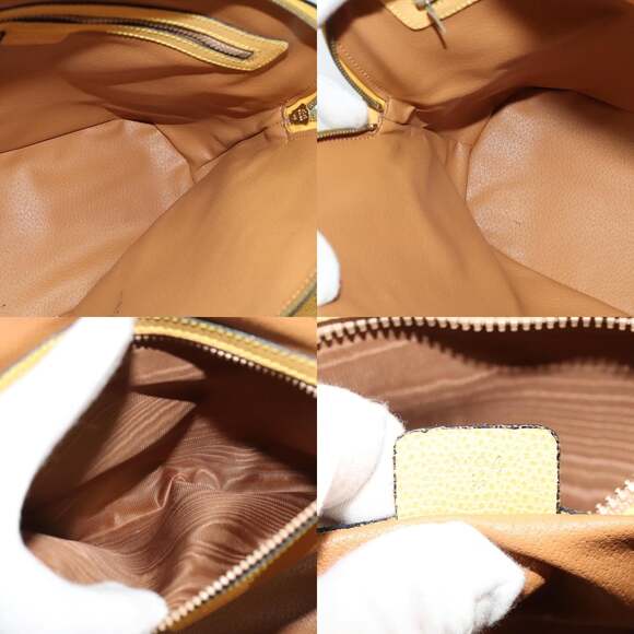 CELINE Hand Bag Leather Yellow Gold - Picture 12 of 12